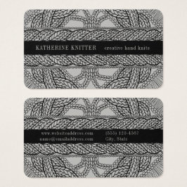 GRÅTT CABLE STICKA 3,5x2 Affärskort Visitkort