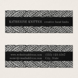 GRÅTT CABLE STICKA 3x1 Mini Affärskort Litet Visitkort