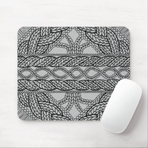 GRÅTT CABLE STICKA Mouse Pad Musmatta