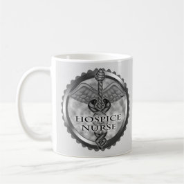 Grått caduceus Hospice Nurse Kaffemugg