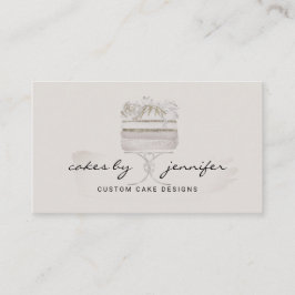 Grått cakes-abonnemangstjänst detaljhandelsbagage visitkort