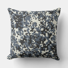Grått Camo Mönster Pillow Kudde