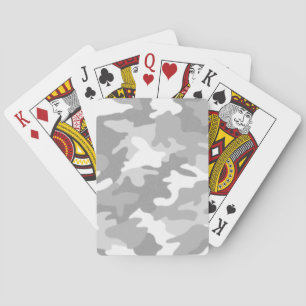 Grått Camouflage Casinokort