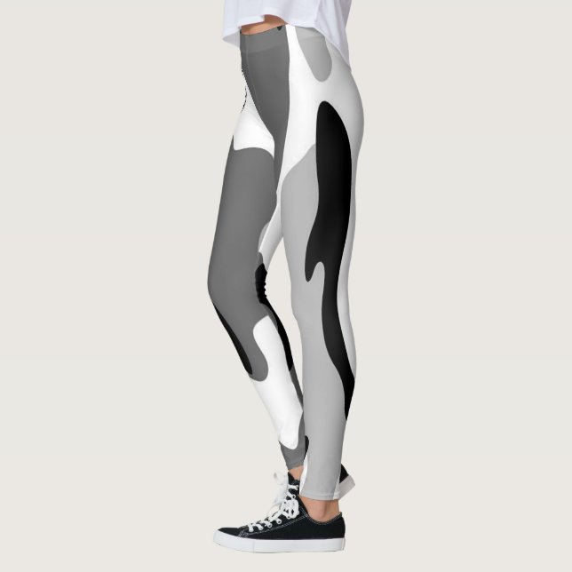 Grått Camouflage Leggings (Vänster)