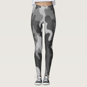 Grått Camouflage Leggings