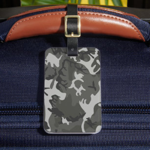Grått Camouflage Mönster, Militära Mönster, armén Bagagebricka