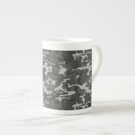 Grått Camouflage Mönster, Militära Mönster, armén Benporslin Mugg