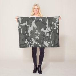 Grått Camouflage Mönster, Militära Mönster, armén Fleecefilt