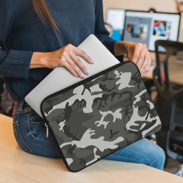 Grått Camouflage Mönster, Militära Mönster, armén Laptop Fodral