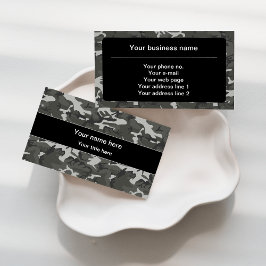 Grått Camouflage Mönster, Militära Mönster, armén Visitkort
