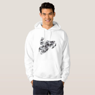 Grått Camouflage Snomobiler Hoodie