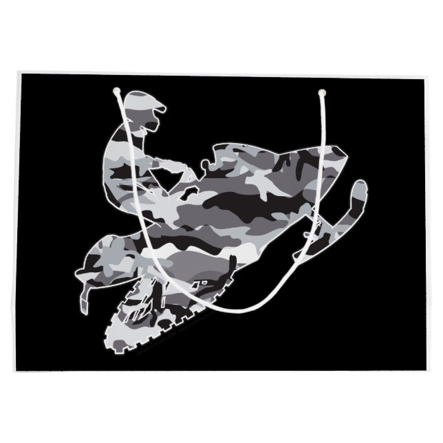 Grått Camouflage Snowmobiler (Baksidan)