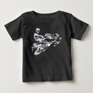 Grått Camouflage Snowmobiler T Shirt