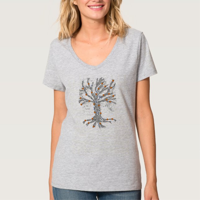 Grått CAROLINA i vårt DNA T Shirt (Framsida)