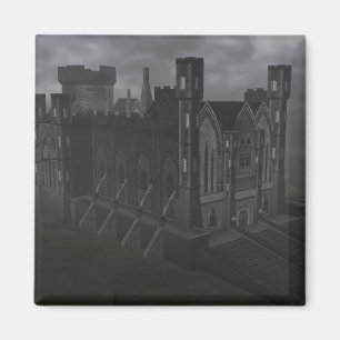 Grått Castle Magnet