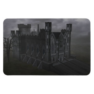 Grått Castle Magnet