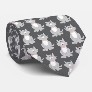 Grått Cat Design Slips