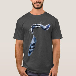 Grått Cat-gåvor för skuggade katter T Shirt