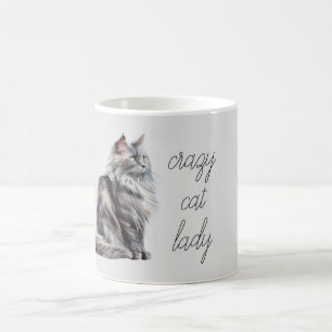 Grått Cat Kaffemugg