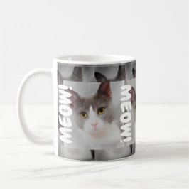 Grått Cat Kaffemugg