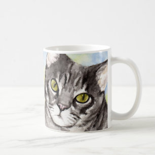 Grått Cat Kaffemugg