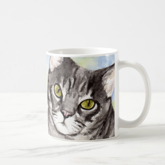 Grått Cat Kaffemugg (Höger)