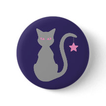 Grått Cat-knapp