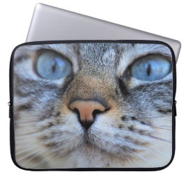 Grått Cat Laptop Fodral