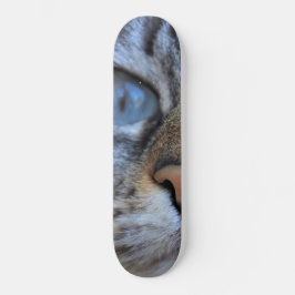 Grått Cat Mini Skateboard Bräda 18,5 Cm