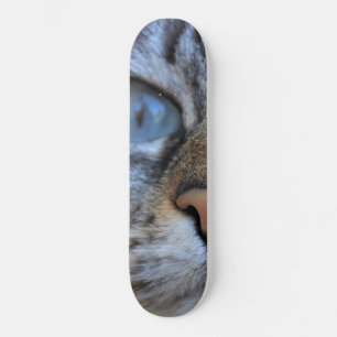 Grått Cat Mini Skateboard Bräda 18,5 Cm