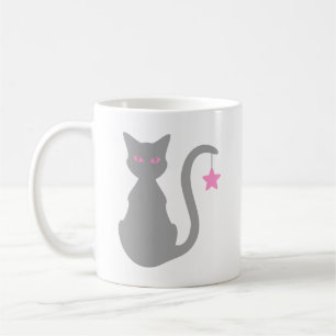 Grått Cat Mugg