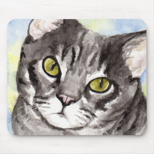 Grått Cat Musmatta (Framsidan)