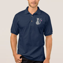 Grått Cat Zip Hoodie T Shirt