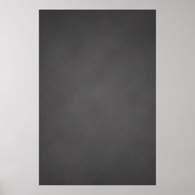 Grått Chalkboard Background Black Chalk Board Poster (Framsidan)