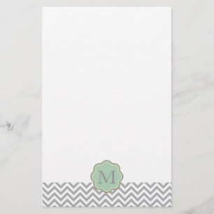 Grått Chevron Brevpapper