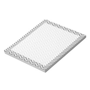 Grått Chevron Rand Anteckningsblock