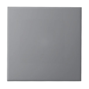 Grått Chiseled Stone Solid Färg Skriv ut, Neutralt Kakelplatta