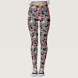 grått christmas Tomkatter Leggings
