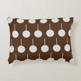 Grått Circles Prydnadskudde