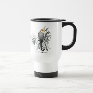Grått Cockatiel Resemugg