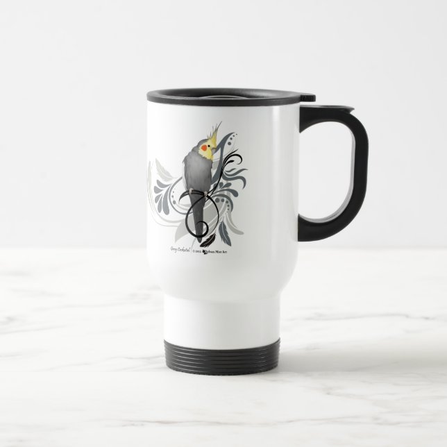 Grått Cockatiel Resemugg (Höger)