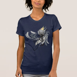 Grått Cockatiel Tee Shirt