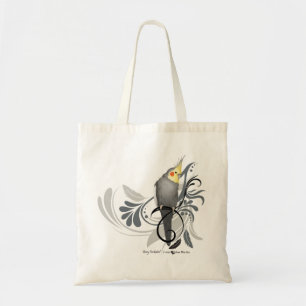Grått Cockatiel Tygkasse