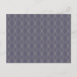 Grått, coola, trendig, enkel, modern zig zag mönst vykort