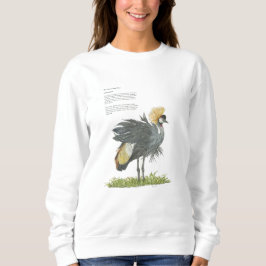Grått Crowned Crane T Shirt