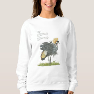 Grått Crowned Crane T Shirt