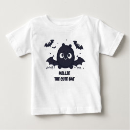 Grått Cute Kawaii Fladdermus T Shirt