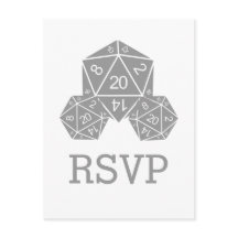 Grått D20-diskens svarskort