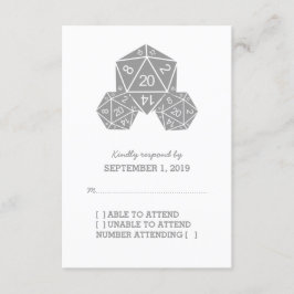 Grått D20-disksvarskort OSA Kort