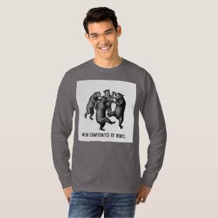 Grått dansbjörnar t shirt